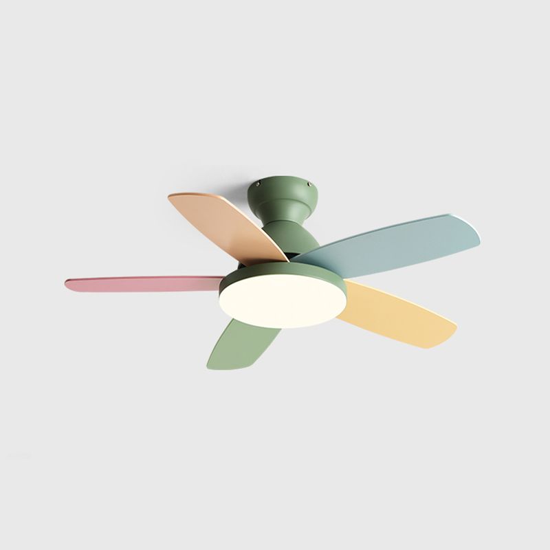 Éventail de ventilateur coloré à 5 lames