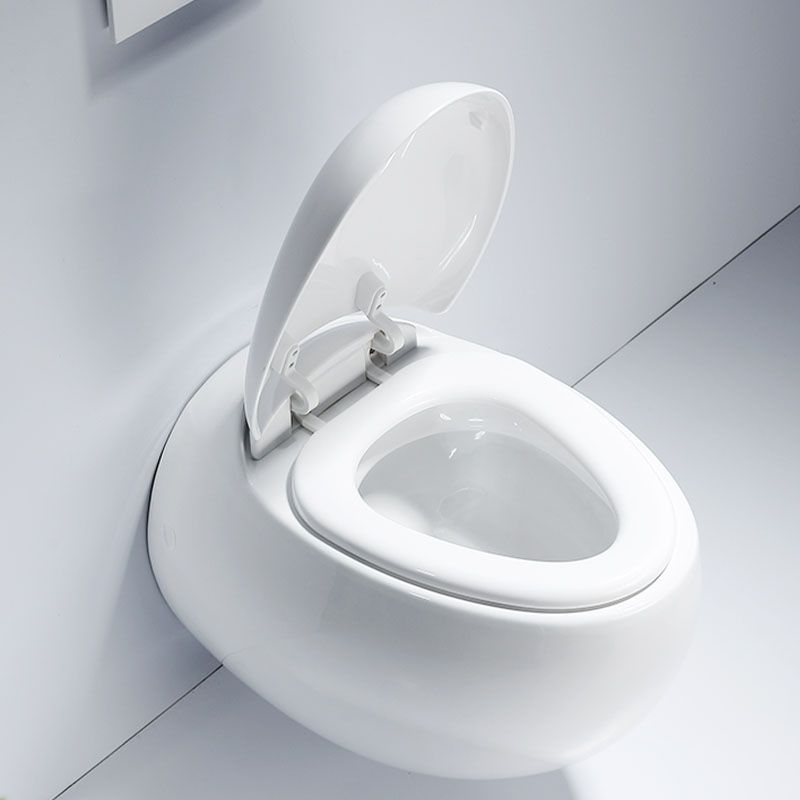 Modern Wall Mount Toilet Gravity Toilet Bowl with Slow Close Seat for Washroom