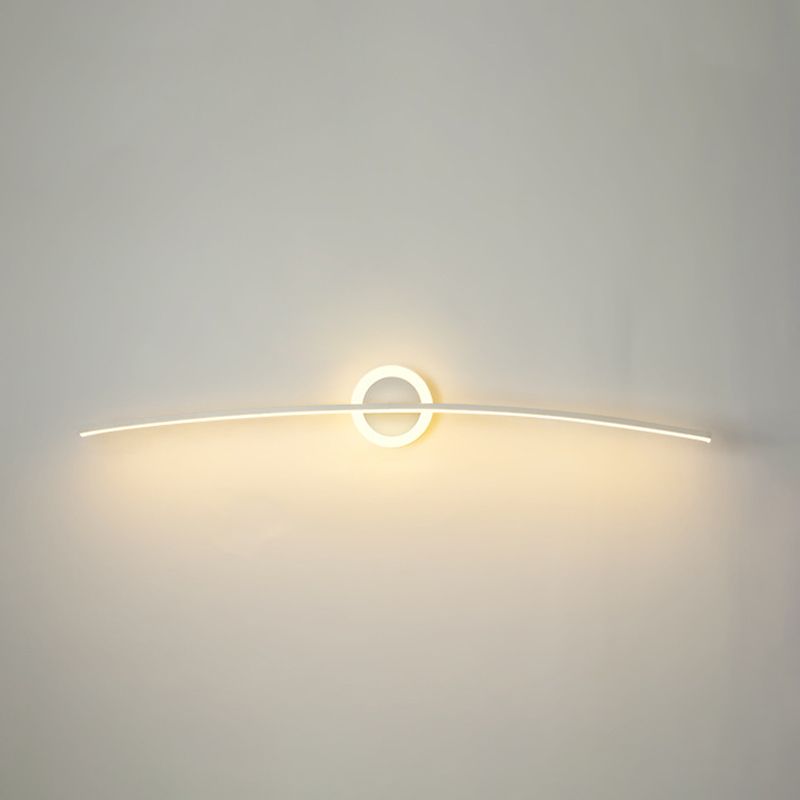 2 Lichte lineaire wandwandeling Moderne stijl metalen wandverlichting voor doucheruimte