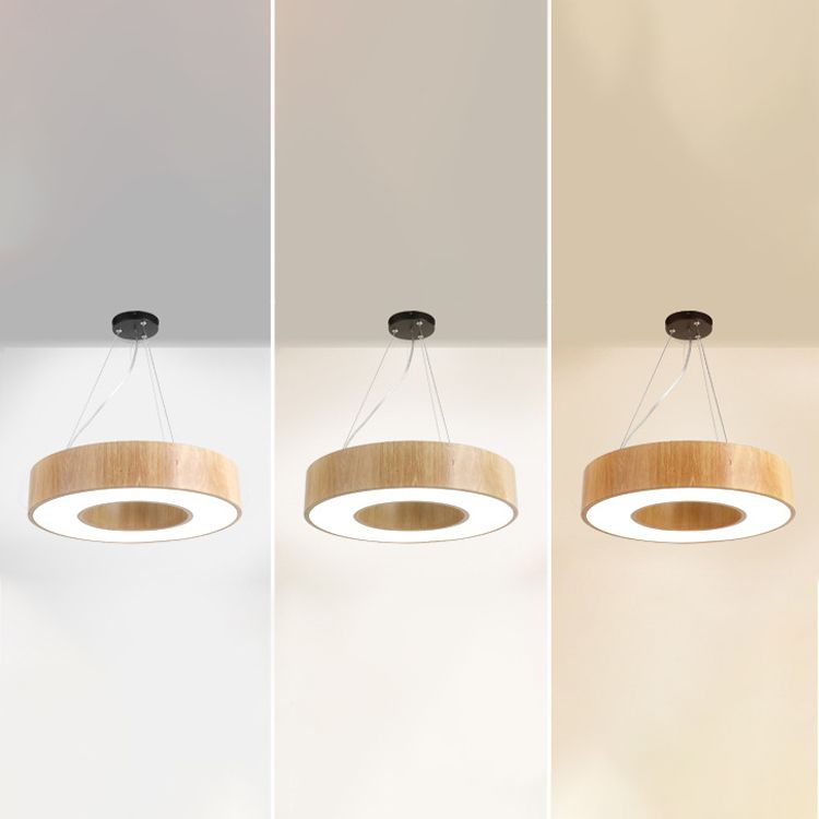 Drum Pendant Lighting Simplicity Modern Round LED Hanging Light Fixtures for Living Room