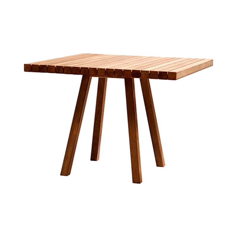 Modern 1/6 Pieces Rectangular Dining Set Solid Wood Dining Table Set for Outdoor