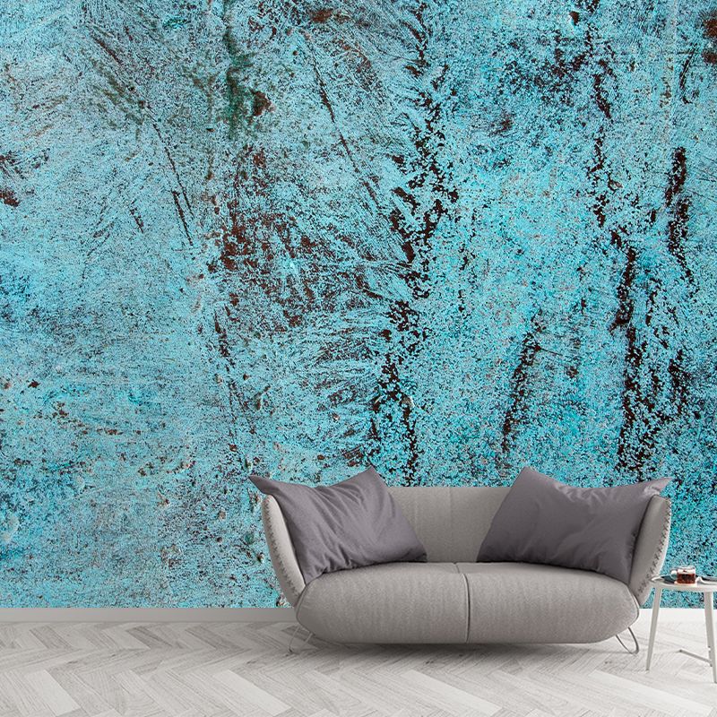 Rusty Metal Wall Mural Personalized Minimalist Wall Covering for Sitting Room