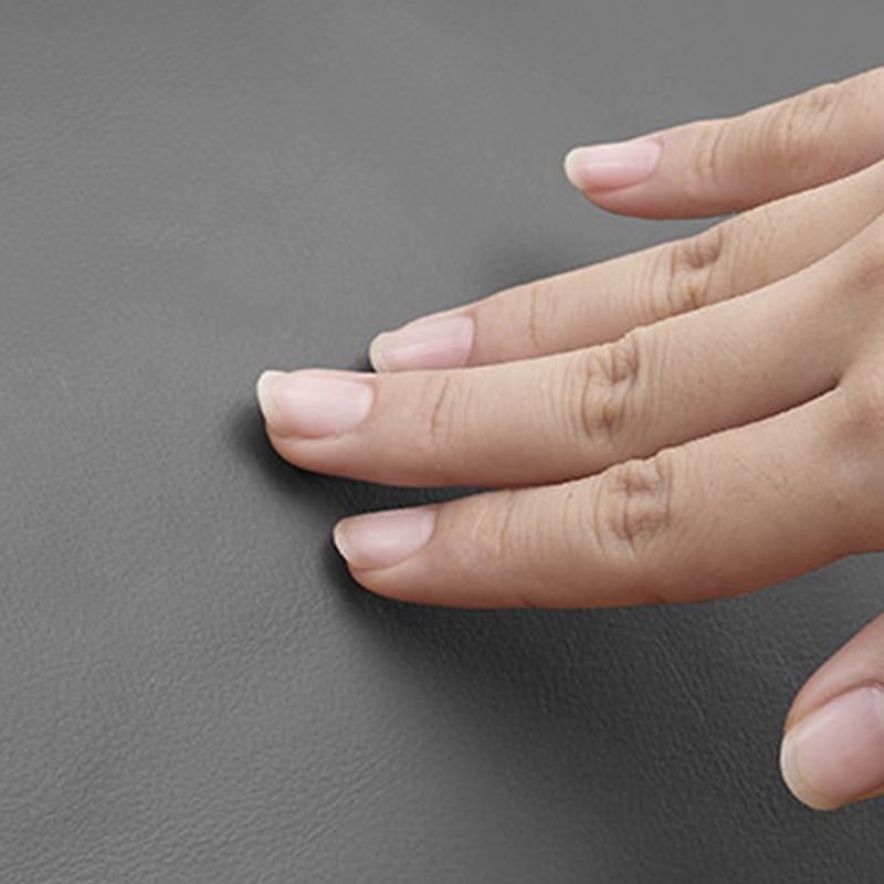 Dark Grey Platform Bed Wood and Upholstered Platform Bed Frame with Metal Legs