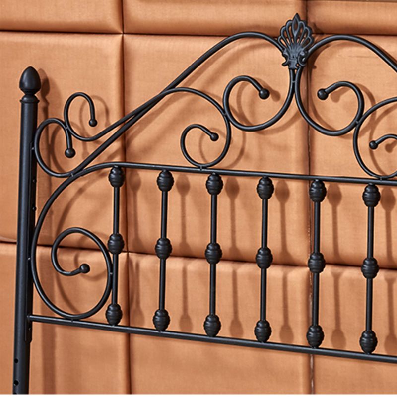 Glam Style Metal Iron Material with Headboard Gold/black/white Bed