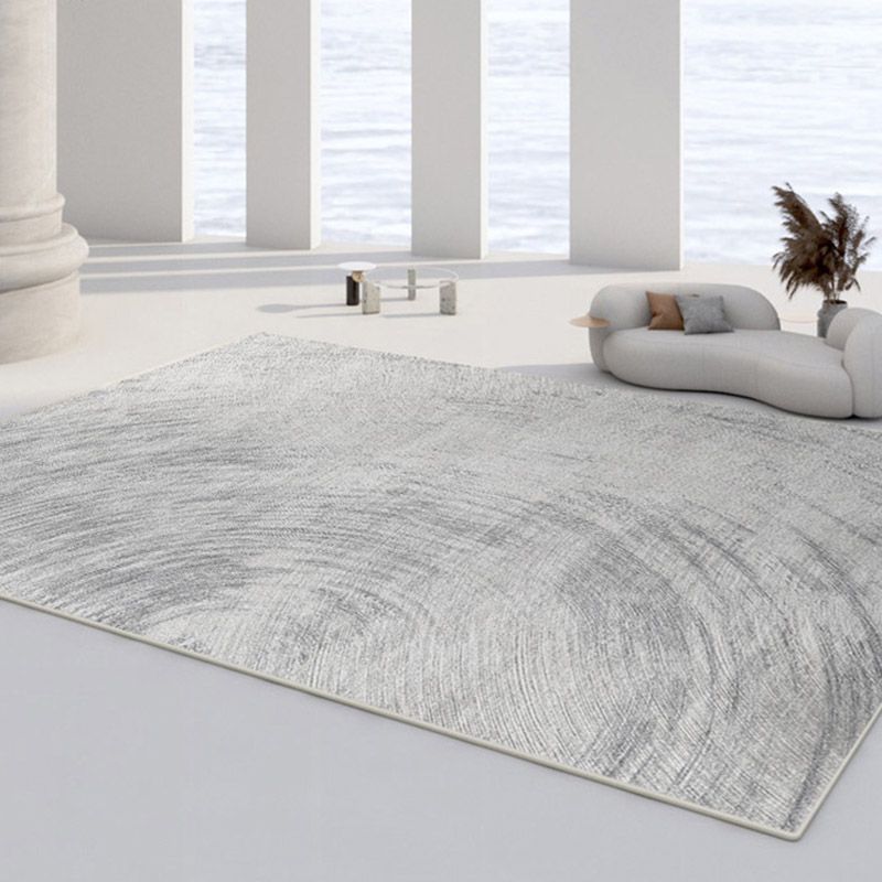 Casual Rug Simple Area Rug Polyester Easy Care Carpet for Bedroom