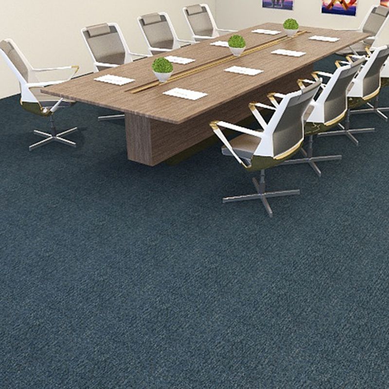 Carpet Tile Fade Resistant Non-Skid Solid Color Self-Stick Carpet Tiles Dining Room