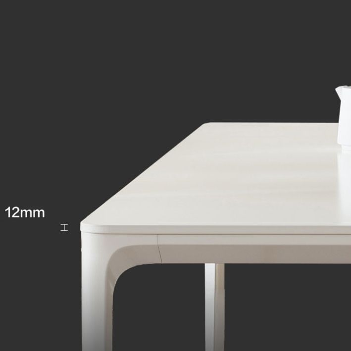 Modern White Dining Table Set 1/4/5 Pieces Dinette Set with Metal Chairs