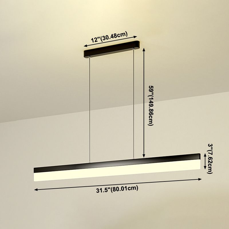 Illuminazione a ciondolo lineare Isola Light Light Kitchen Isola Modern Isola illuminazione