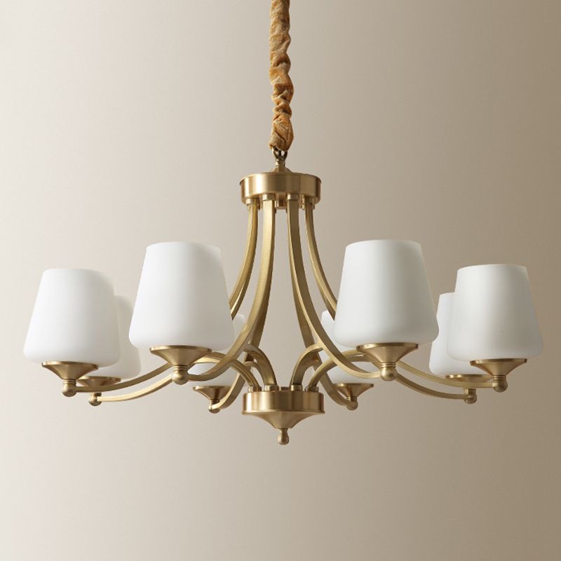 Starburst Frosted Glass Chandelier Pendant Light Antique Living Room Chandelier Lighting