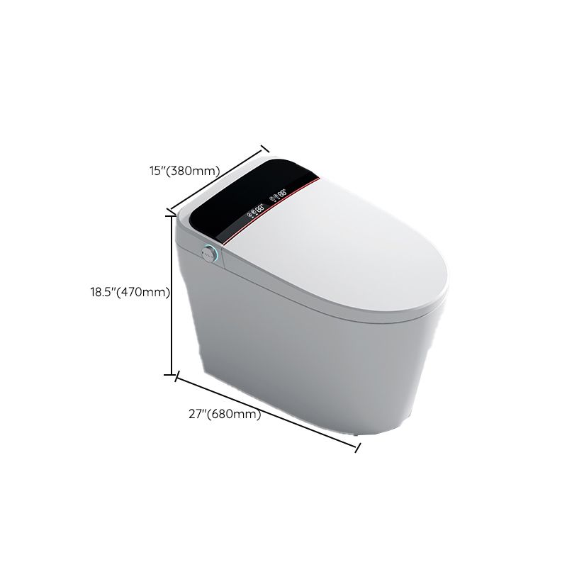 Contemporary Siphon Jet Toilet Bowl One Piece Ceramic Urine Toilet with Seat