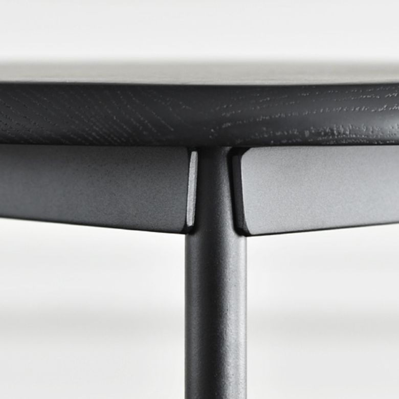 Contemporary Style Metal Bar Stool Footrest Counter Stool in Black