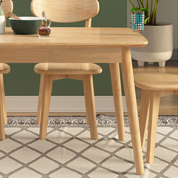 1/2/5/7 Pieces Rectangle Modern Wood Furniture Standard Height Dining Table Set