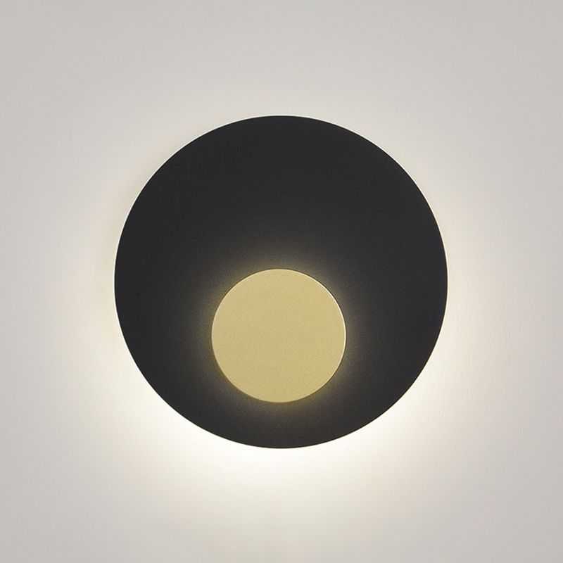 2-Light Round Wall Light Modern Metal Wall Lights for Living Room
