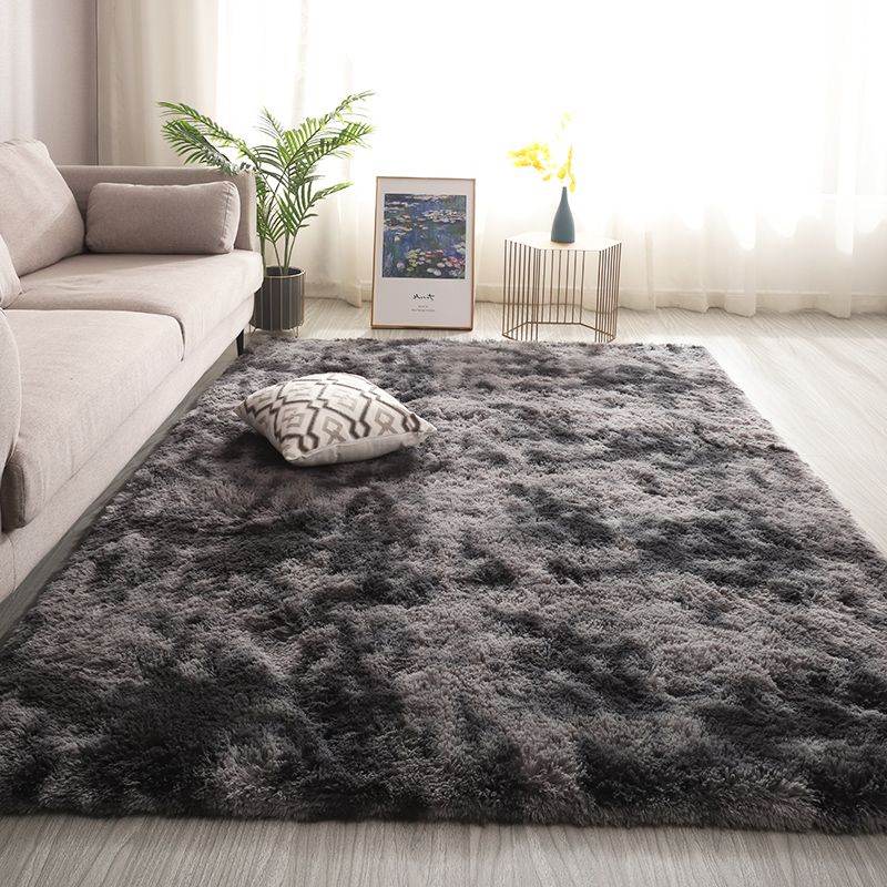 Funky Tie Dye Printed Rug Distinctive Carpet Polyester Anti-Slip Shag Rug for Living Room