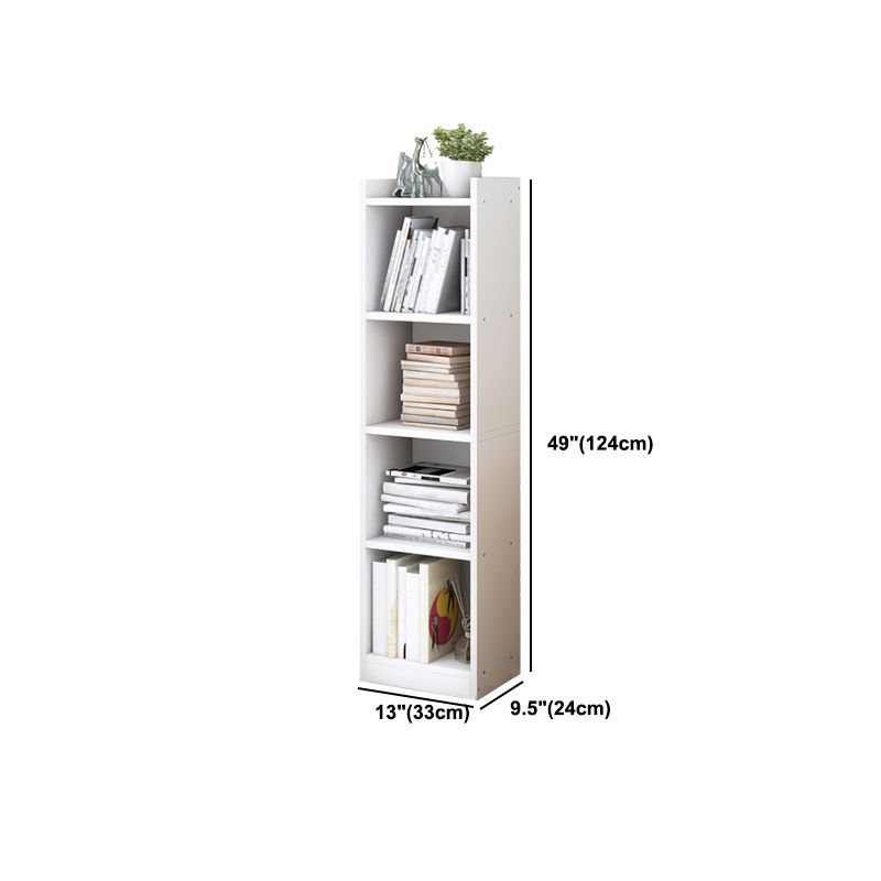 Wooden Bookcase Modern Style Home Living Room Corner Bookshelf