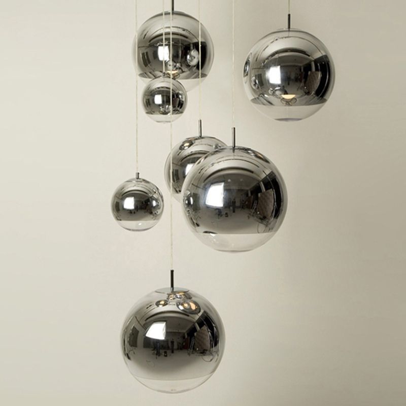 Moderne globale hängende Leuchten Glas 1 Licht Deckenhänger Licht