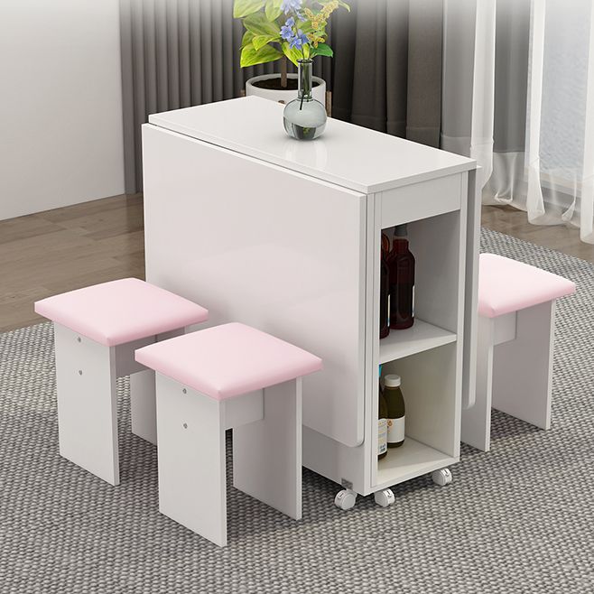 Contemporary Faux Marble Multifunction Table Single Rectangle Table (table only)