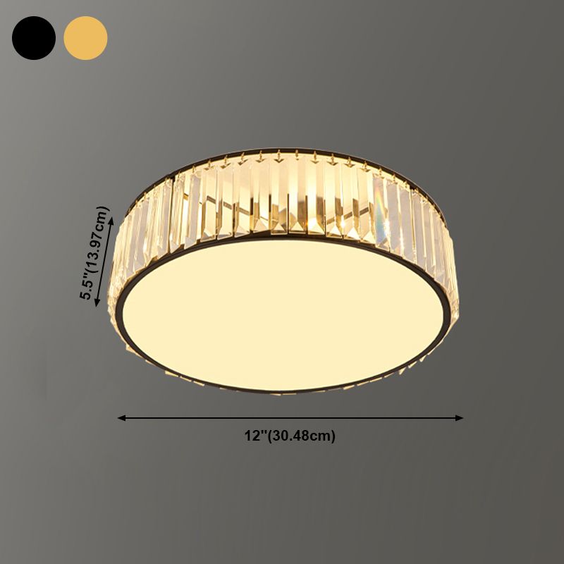 Éclairage de plafond encastré en cristal, plafonniers modernes pour salon
