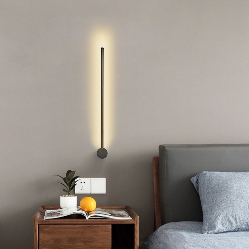 Modern Minimalist Style Linear Wall Sconce Lighting Metal Wall Mount Light for Living Room