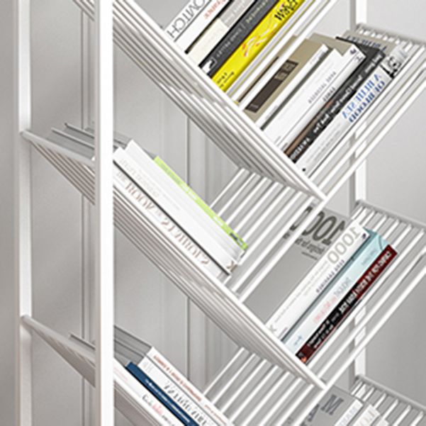 9.45"W Bookshelf Contemporary Style Bookcase for Study Room and Office