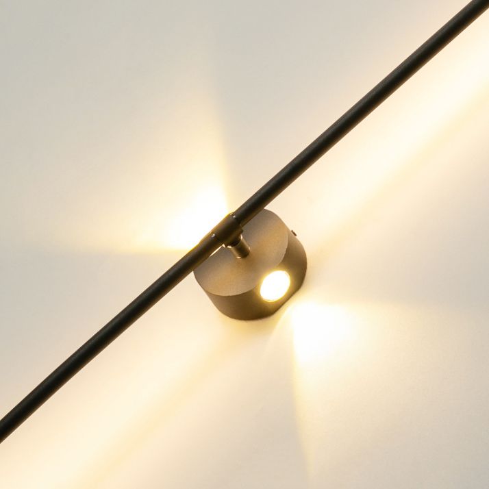 Metal Linear Shape Wall Light Modern 3 Lights Wall Mount Fixtures