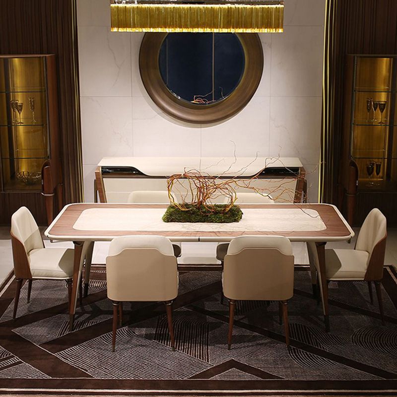 Silla lateral de comedor interior contemporánea de madera 20 "de ancho sólido sólido sillón de comedor