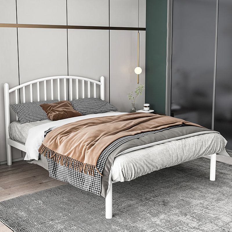 Modern Metal Standard Bed with Metal Legs Bed Frame with Headboard