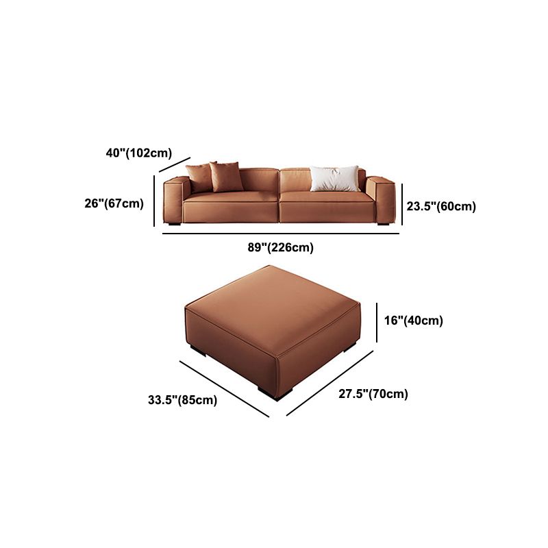 Contemporary Tight Back Square Arm Sofa/Sectional with Durable for Living Room