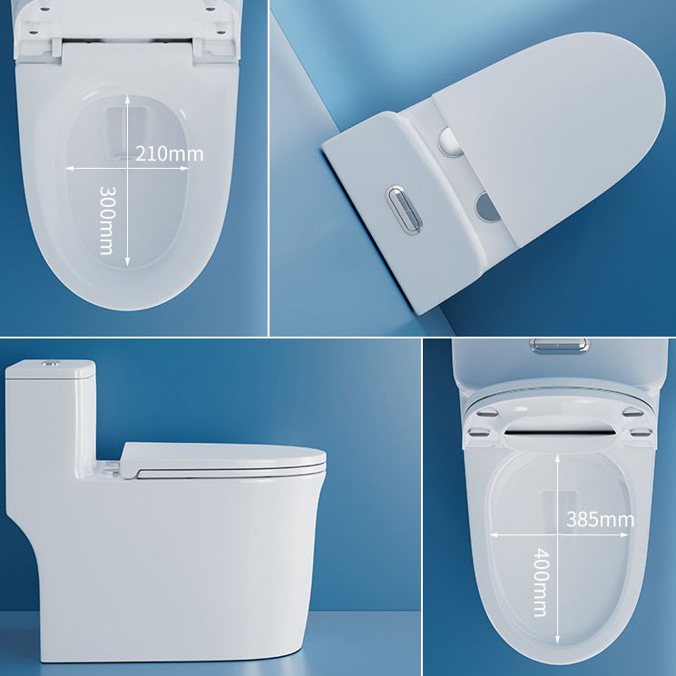 Contemporary Floor Mounted Toilet Bowl One-Piece Toilet for Washroom