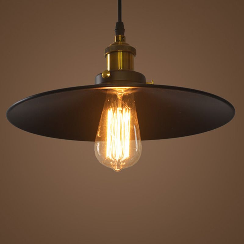 Industrial Country Style 1-Light Pendant Light Barn Chandelier Iron Hanging Lights for Bedroom