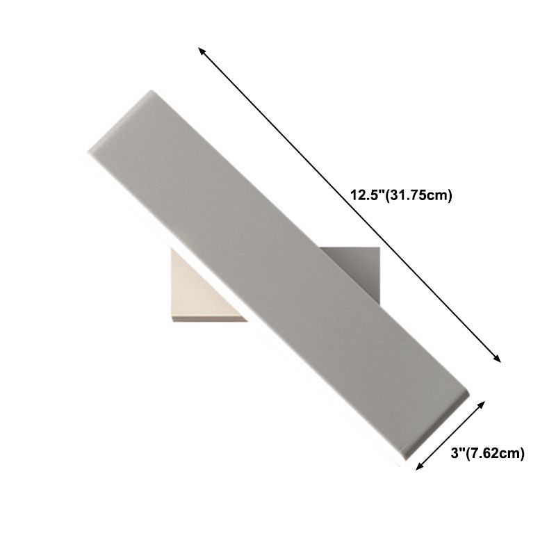 Modern Wall Mount Light 1-Light LED Rotatable Wall Light with Acrylic Shade for Bedside