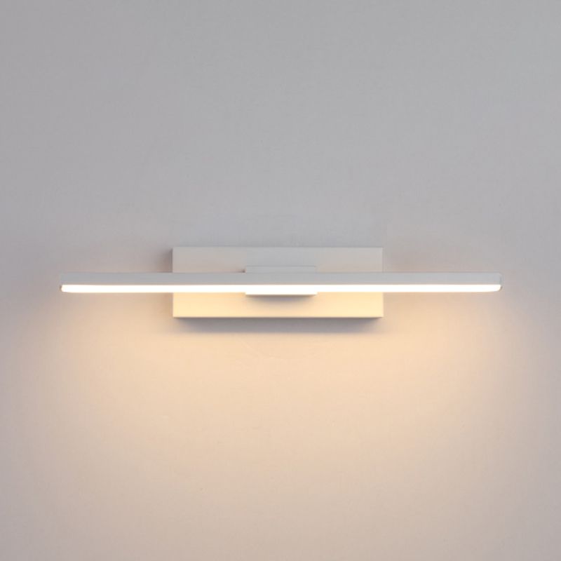 Lámpara de pared de minimalismo contemporáneo 330 ° Luz de línea LED de aluminio rotativo para dormitorio