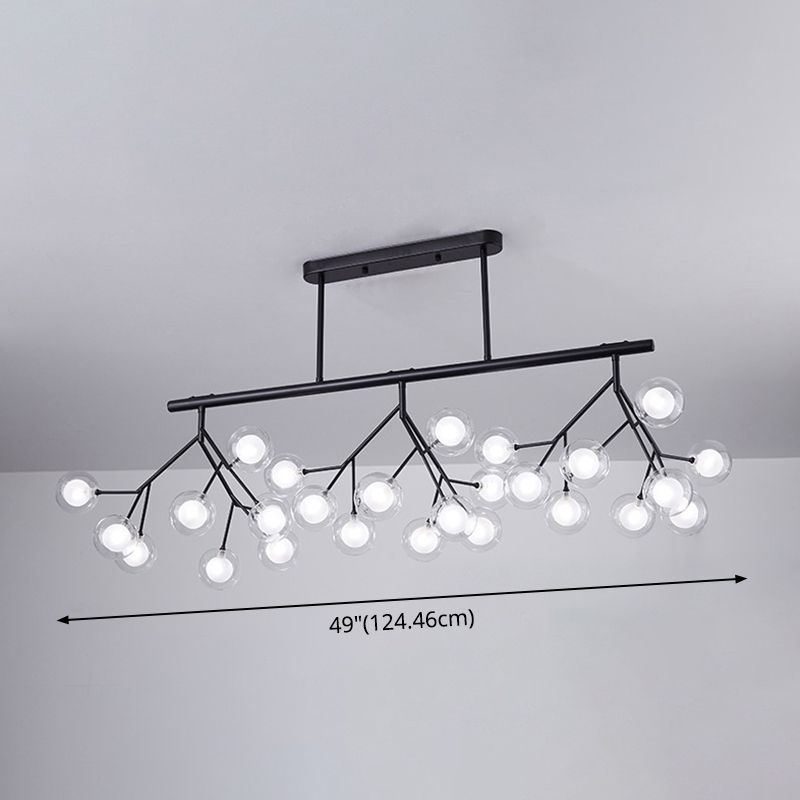 27 Lights Firefly Island Pendant Modern Acrylic Ceiling Lights for Dining Room
