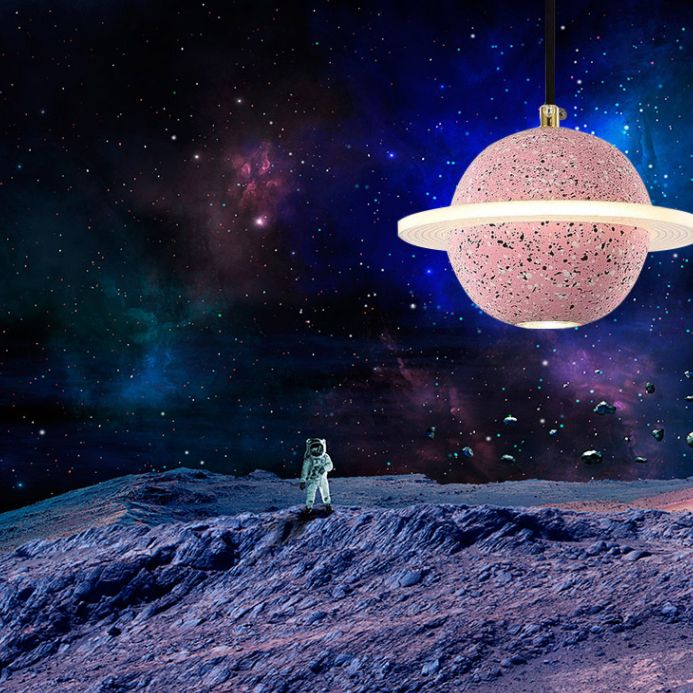 Planet Nordic Planet Pendant Ciment 1-Head Room Dustal Small Sanging Pendant Light