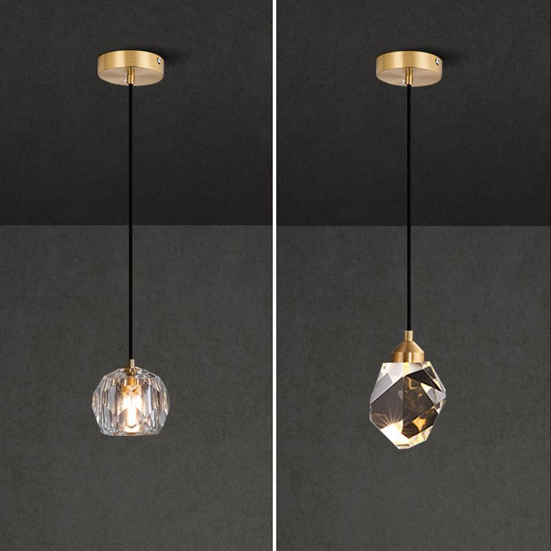 Moderner Luxusstil Hängsbeleuchtung mit einstellbarem Kabelkristall 1 Light Pendell Light Kit