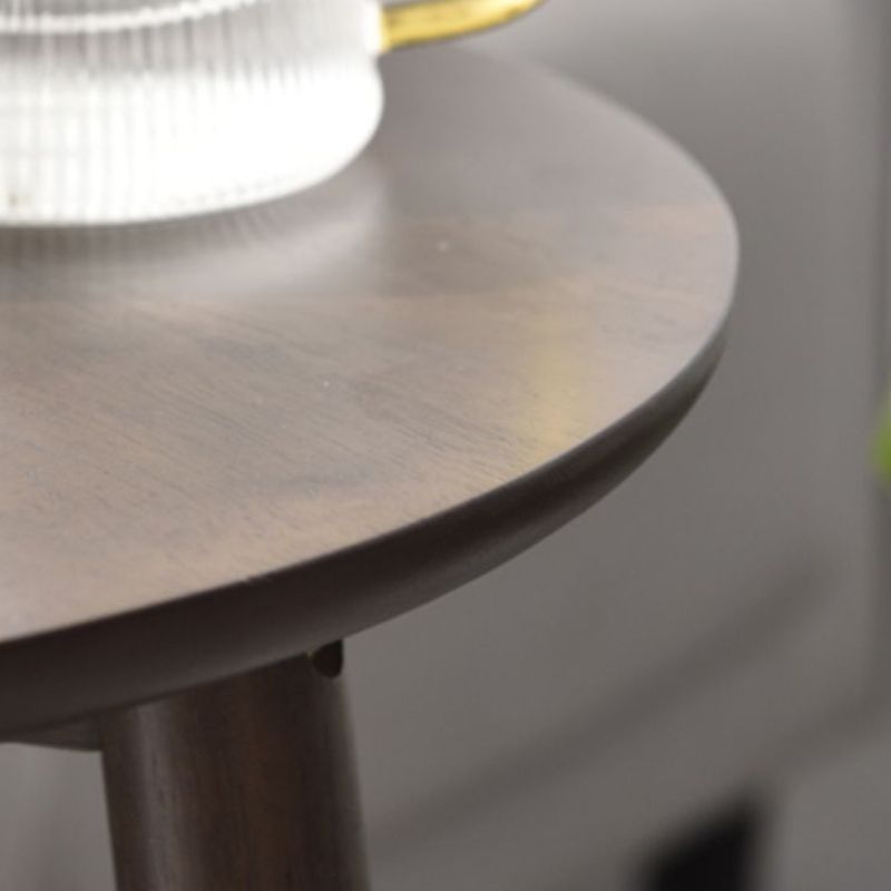 Modernistic Corner Table with Storage Round Double Tier Living Room End Table