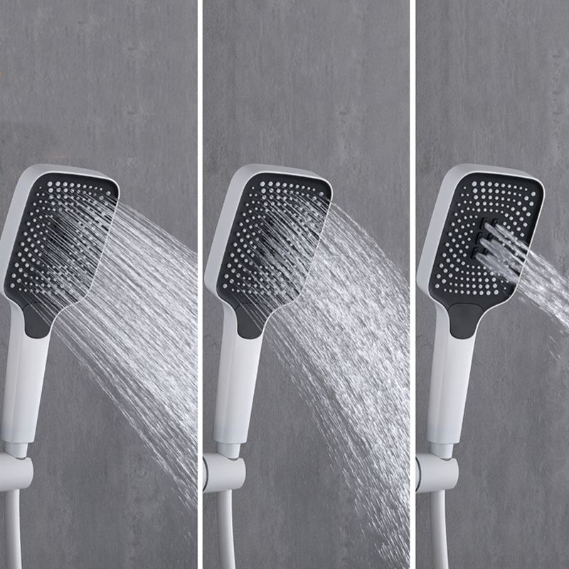 Wall Mounted Shower Metal Shower Faucet Arm Shower System with Slide Bar