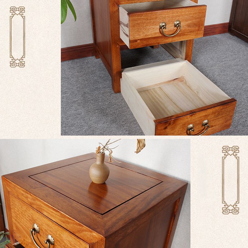 Traditional Solid Wood Storage Chest Bedroom Chest with Drawers