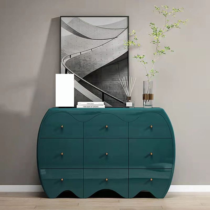 Classic Storage Chest Glam Storage Chest Dresser with 9 Drawers , 15.6 Inch Width