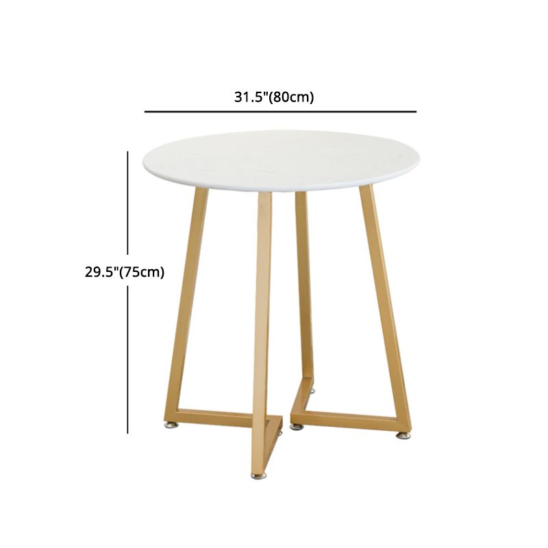 Glam Style Round Dining Room Table Set 1/3/4/5 Pieces Dining Set