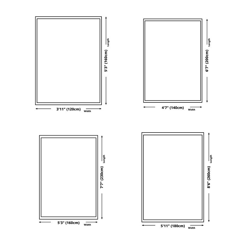 Khaki Tone Area Carpet Minimalist Polyester Indoor Rug Washable Living Room Area Rug