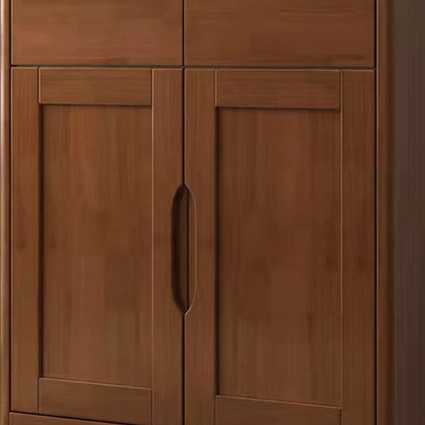 Mid-Century Cabinet with 2 Doors and 2 Drawers in Rubberwood