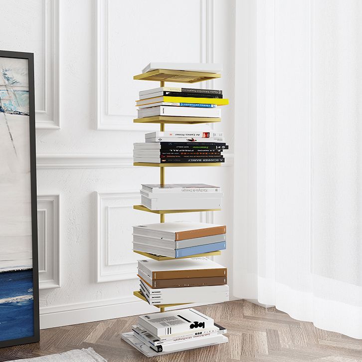 Contemporary Style Bookshelf Invisible Open Back Bookcase for Home and Office