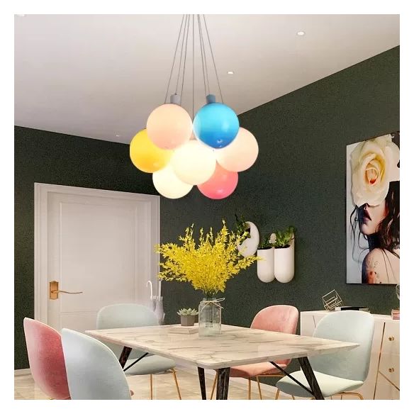 Ballon Restaurant Anhänger Leichte Plastikkinder moderne mehrfarbige hängende Licht