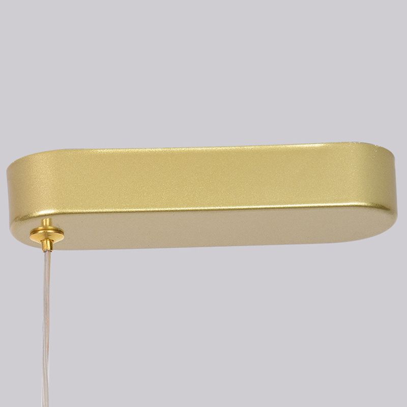 Luci di lampadari dell'isola lineare Simplicità Fissature di illuminazione del lampadario acrilico per tavolo da pranzo