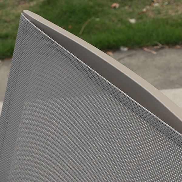 Boho Style Gray Dining Set Metal 1/5 Pieces Water Resistant Dining Set