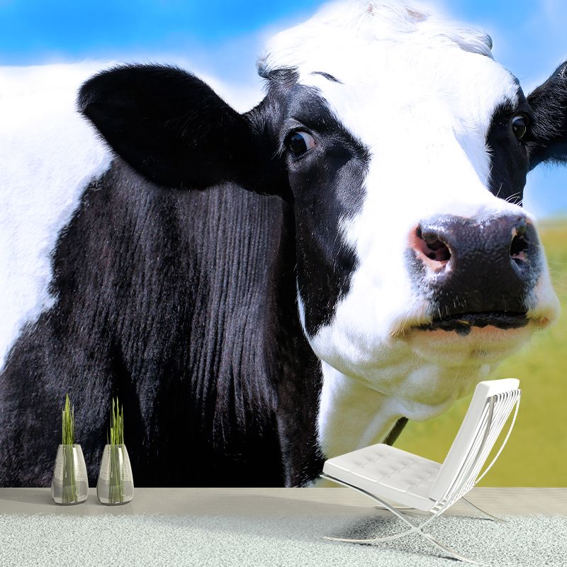 Milk Cow Wall Covering for Home Decoration Living Room Home Decor, Water Resistant