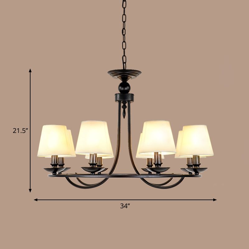 Tono de cubo tela iluminación de techo de la sala de estar tradicional lámpara de lámpara