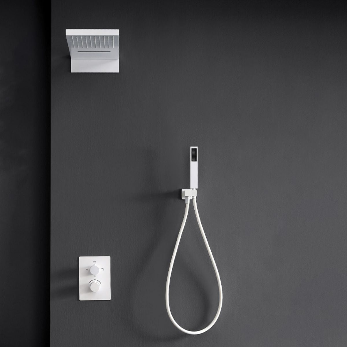 Brass Contemporary Shower Head Combo Modern Shower System for Bathroom