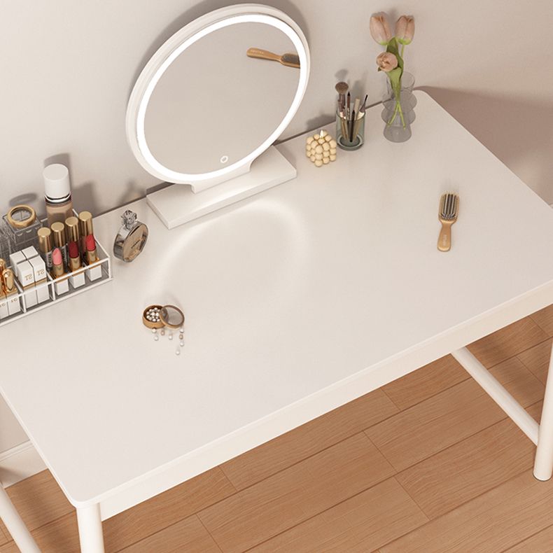 White Contemporary Make-up Vanity Wood Vanity Dressing Table